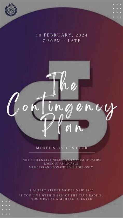 The Contingency Plan, Moree Services Club, Narrabri, 10 February 2024 ...