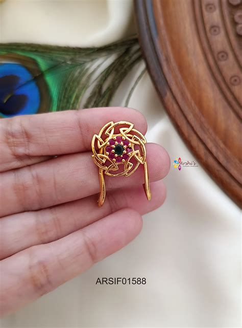 Flower Design AD Finger Ring – Arshis