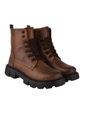 Buy Shoetopia Smart Casual Brown Boots for Women & Girls /UK4 at Amazon.in