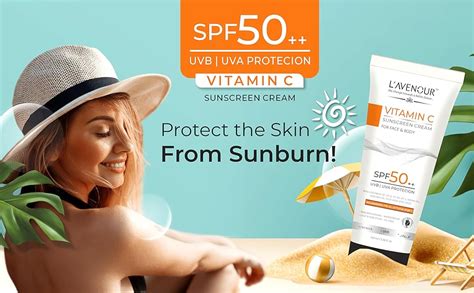 L’avenour Vitamin C Sunscreen, SPF 50 PA++ For UVB & UVA Protection ...