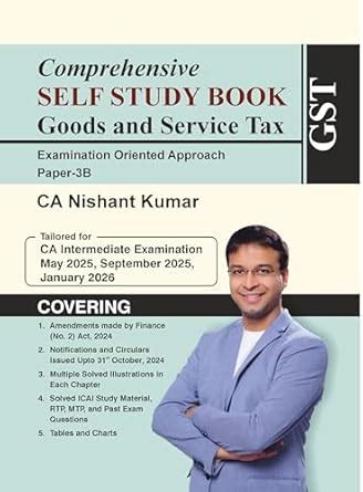 Comprehensive Self Study Book Goods and Service Tax for CA Intermediate ...