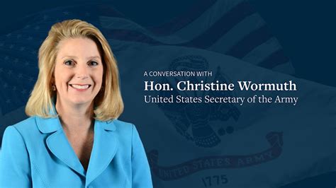 A Conversation with Army Secretary Christine Wormuth, Stimson Center ...
