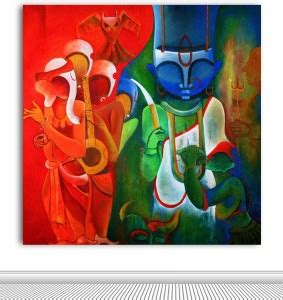 TAMATINA Tamatina Canvas Painting - Maa Kali - Ganesha Modern Art ...