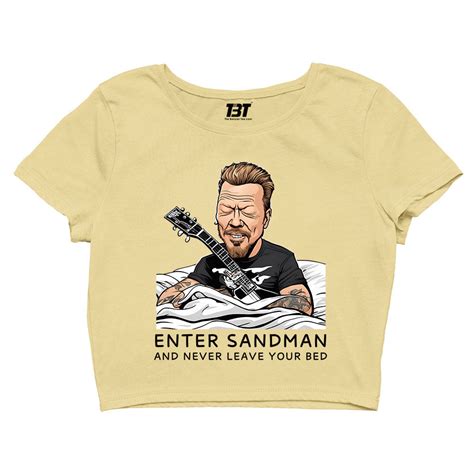 Buy Metallica Crop Top - Enter Sandman at Rs. 50 OFF 🤑 – The Banyan Tee