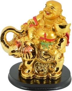 REIKI CRYSTAL PRODUCTS Feng Shui Laughing Buddha Holding Ingot Sitting ...