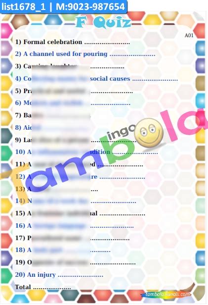 Product Class Clues and Answers Designs - PartyStuff