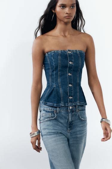 Women's Denim Tops | ZARA India