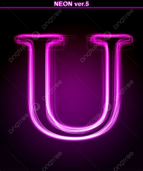 Glowing Font Shiny Letter U Style Ornamental Letter Photo Background And Picture For Free ...