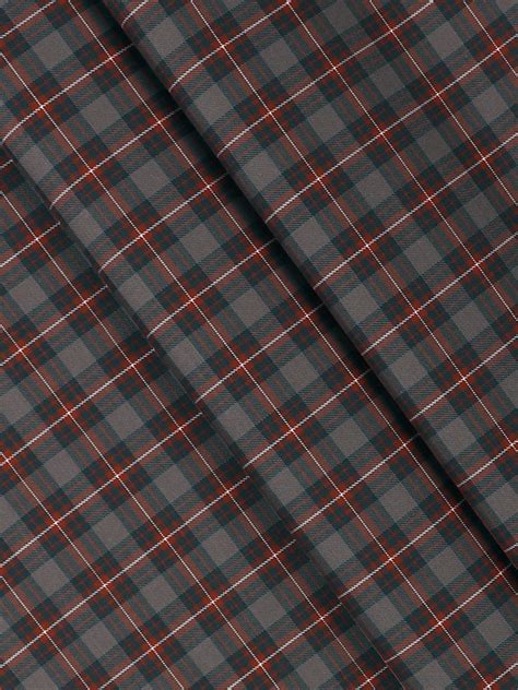 Mens Cotton Checked Shirt Fabric Brown Cascade