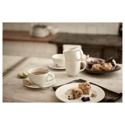 IKEA VARDAGEN Teacup with saucer, off-white | IKEA Mugs & cups | IKEA ...