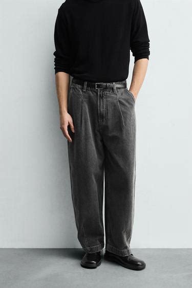 Men Wide Leg Trousers | ZARA India
