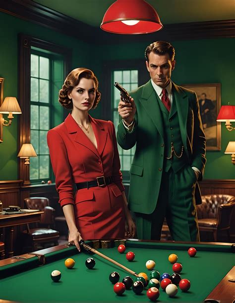 Miss Scarlet and Mr. Green in the Billiards Room with the Revolver ...