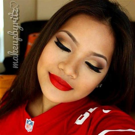 cheer game day makeup