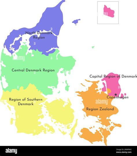 Map Of Denmark In English