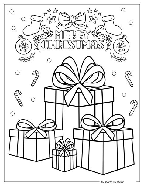 Christmas Present Coloring Pages(20+ free printable coloring pages) | Cute Coloring Pages | Free ...