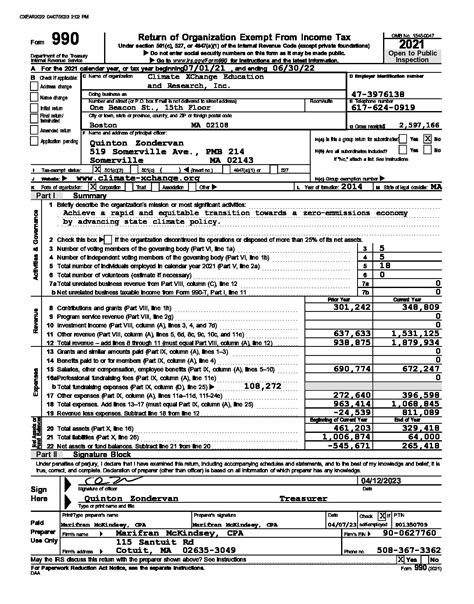 Financials - Climate XChange