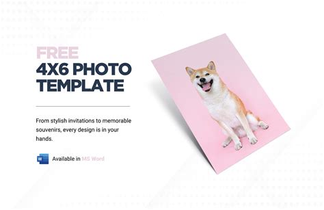 4x6 Photo Template in Word - Download | Template.net