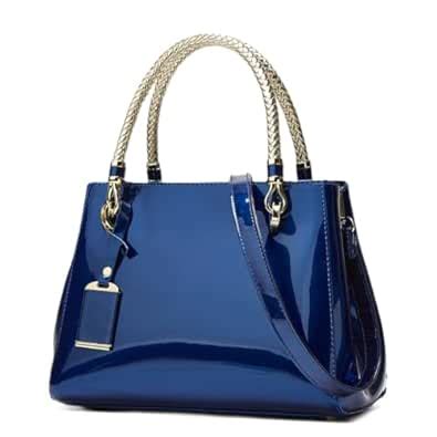 Buy SYGA Women's Glossy Patent Handbag Large Capacity Bag Suitable Gift ...