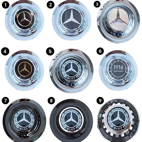 Mercedes Center Floating Caps 4 Pcs-free Shipping! - Etsy