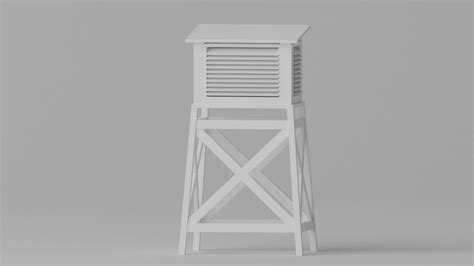 Weather Station Stevenson Screen 3D model | CGTrader