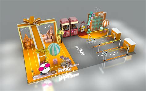 商场中庭活动美陈dp点3d效果图设计制作_思海设计-站酷ZCOOL