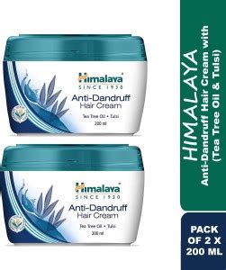HIMALAYA Anti-Dandruff Hair Cream with Tea Tree Oil & Tulsi (PO2X200ML ...