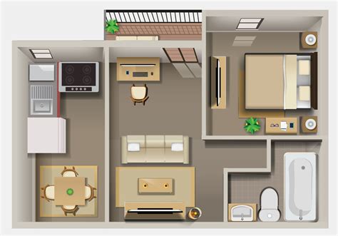 Floor Plan Furniture Vector Art, Icons, and Graphics for Free Download