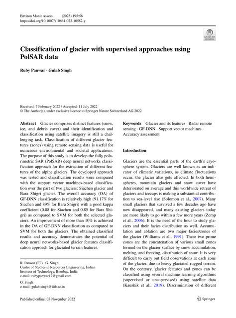 Image result for Supervised Classification Glacier