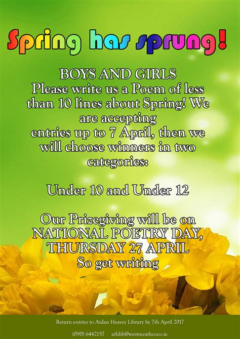 Spring Has Sprung Poem