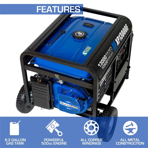 Buy DuroMax XP13000E 13,000 Watt Portable Gas Powered Generator Online ...