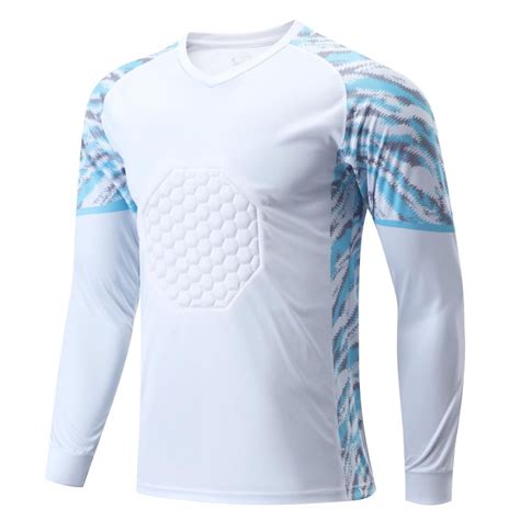 inhzoy Kids Youth Padded Goalkeeper Jersey Football Long Sleeve Goalie ...