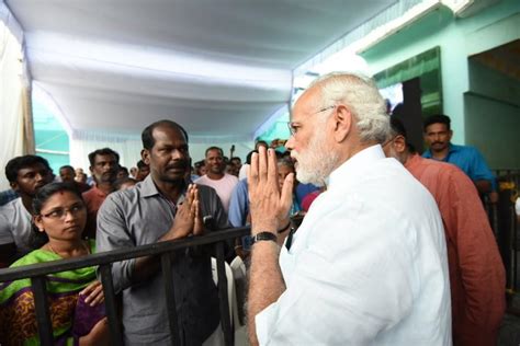 PM Narendra Modi visits cyclone-hit TN, Kerala, Lakshadweep - Photos ...