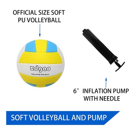 Buy Zdgao Volleyball Net Outdoor - Professional Volleyball Set with ...