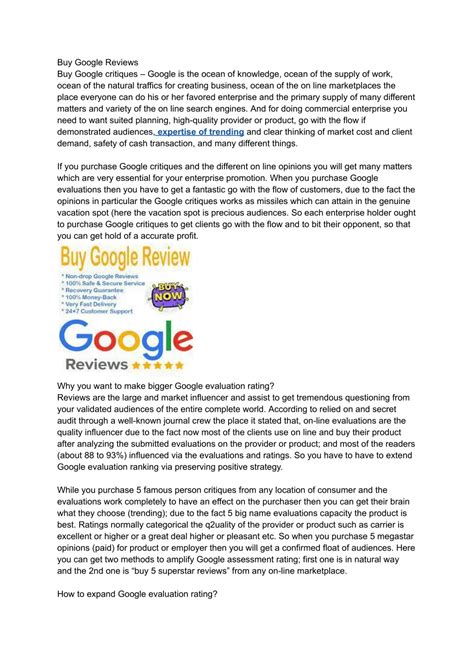 PPT - Buy Google Reviews PowerPoint Presentation, free download - ID ...