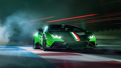 Green Lamborghini Huracan STO SC 10 Anniversario Car 4K HD Cars Wallpapers | HD Wallpapers | ID ...