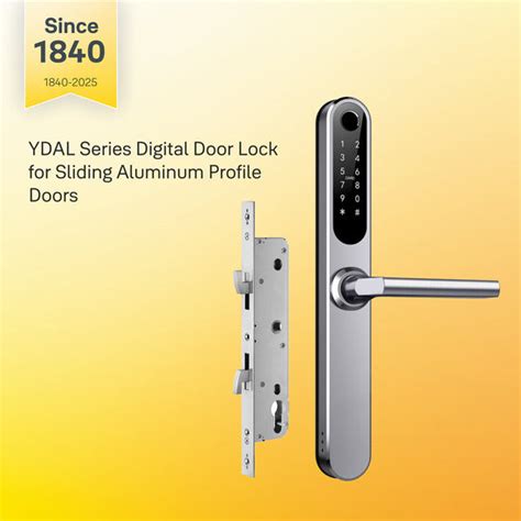 Yale YDAL-SD-SL Aluminium Profile Doors Digital finger Lock (Silver ...