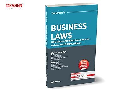 Taxmann's Business Laws (UGCF | NEP) – Comprehensive Textbook to ...
