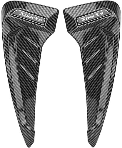 Automaze 2pc Car Air Flow Intake Decorative Side Vent Hood Cover ...