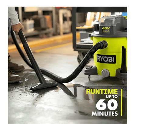 RYOBI RY40WD01B 40V 10 Gal. Cordless Wet/Dry Vacuum (Tool Only) - MartDiscover.com