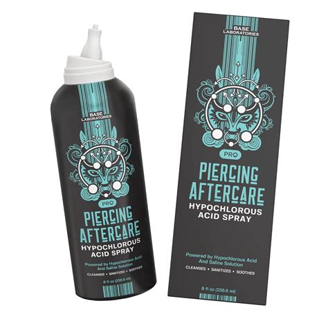 Amazon.com: BASE LABORATORIES Piercing Aftercare Hypochlorous Acid ...