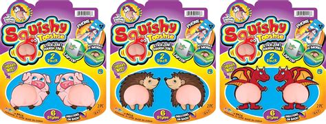 Tooshie Squishy Stickers (3 Packs of 2) 3D Stickers India | Ubuy