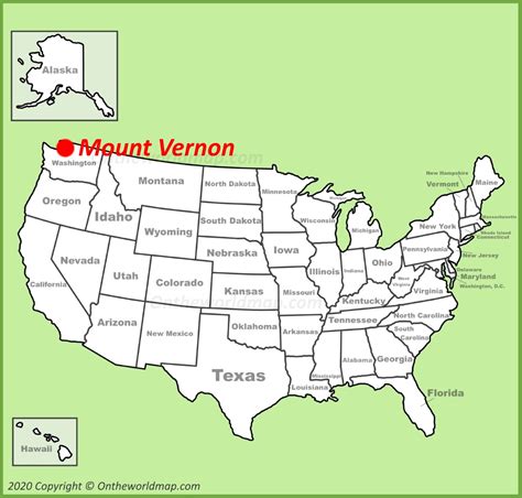 Mount Vernon Map | Washington, U.S. | Discover Mount Vernon with ...