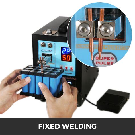 VEVOR 737G+ Pulse Spot Welder 0.35mm Battery Welding Machine 110V Battery Spot Welder and ...