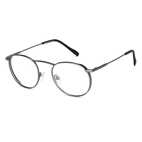 Matte Gunmetal Black Full Rim Round John Jacobs Supreme Steel JJ E13577 ...