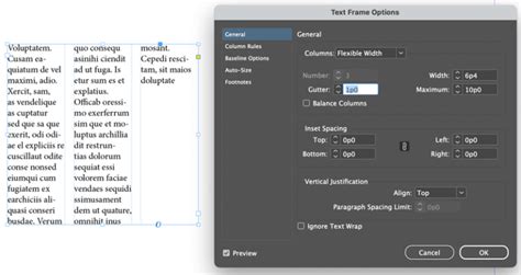 Image result for InDesign Columns