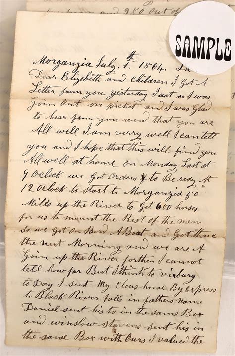 Civil War Soldiers Letter Archive, 1864-1865 [181378]