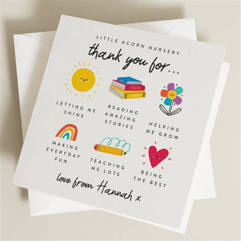 Give Your Teacher A Special Thank You With Our Unique Thank You Card ...