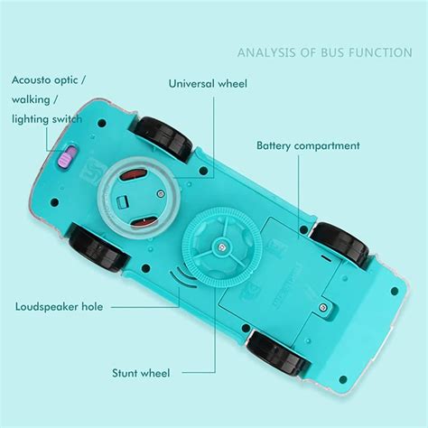 KTRS Enterprise 3D Bus Toy 360 Degree Rotation, Gear Simulation ...