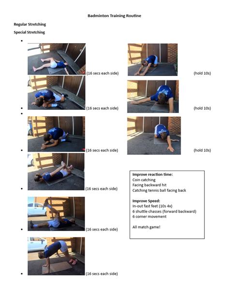 Badminton Training Program Example 的图像结果