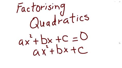 Image result for Quadratic Factorization Method